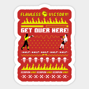 Get Over Here - Ugly Sweater Sticker